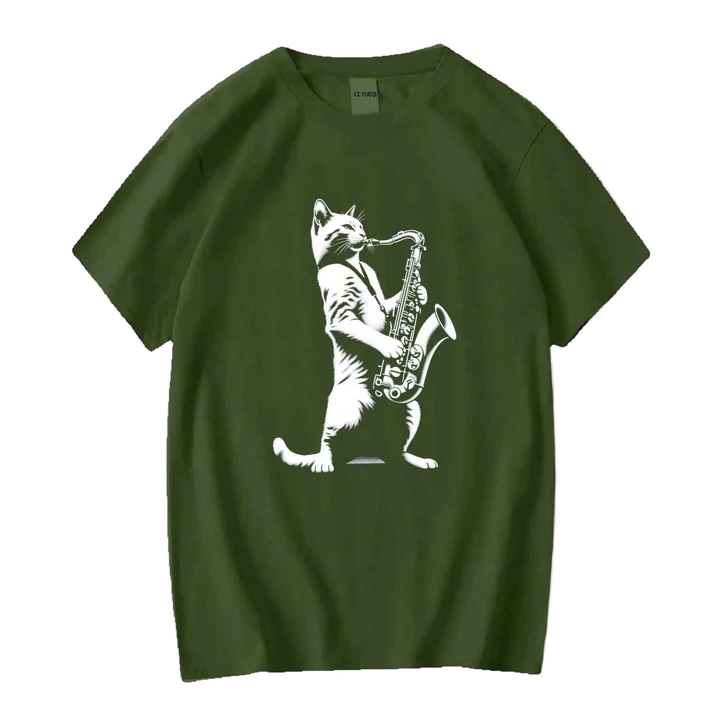 Cat Playing Saxophone Shirt