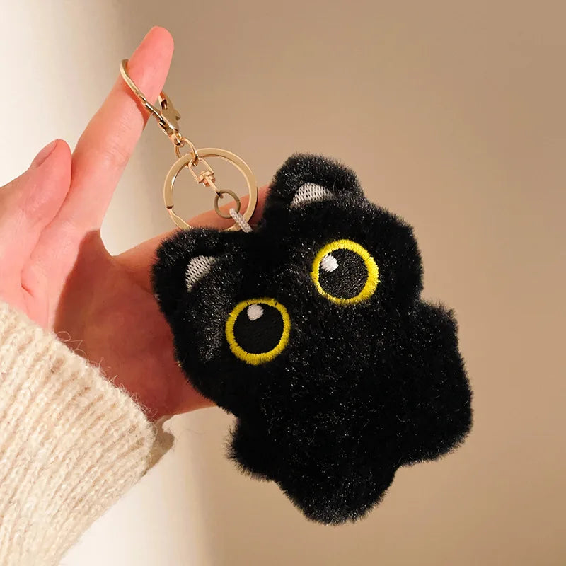 Mignon mini pendentif chat noir