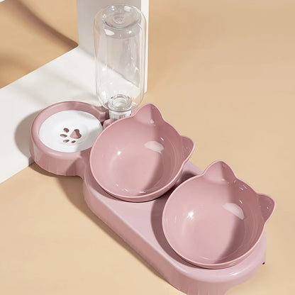 3-in-1 Pet Bowls with Water Feeder