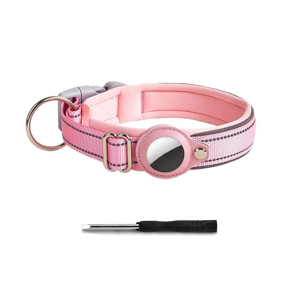 Collare per cani riflettente con supporto AirTag