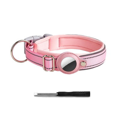 Collare per cani riflettente con supporto AirTag