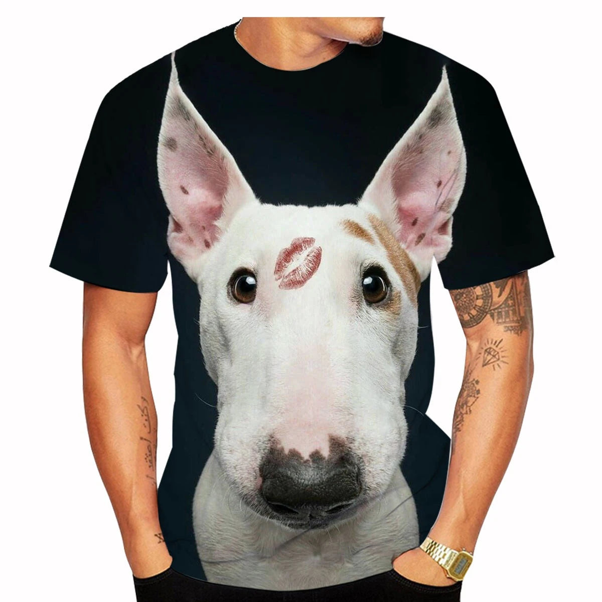 Áo thun phong cách đường phố Bull Terrier