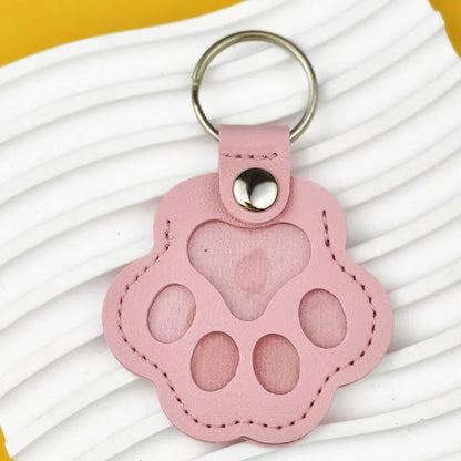 Porte-clés souvenir de cheveux de patte d’animal de compagnie