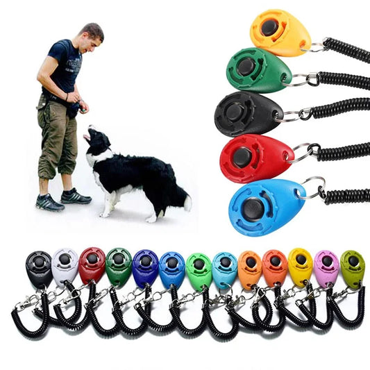 Clicker de dressage pour chien avec dragonne