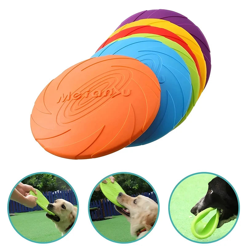 Soft Rubber Flying Disc Dog Toy
