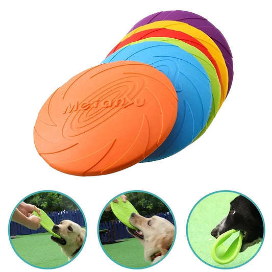 Soft Rubber Flying Disc Dog Toy