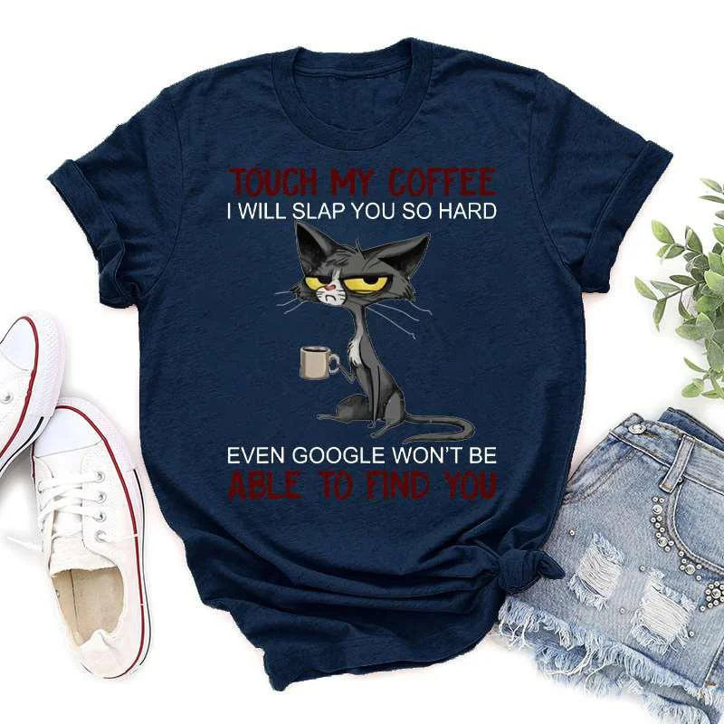 Cat Phrase Cotton Shirt