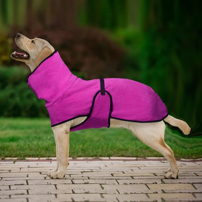 High-Neck Dog Coat with Adjustable Back Strap