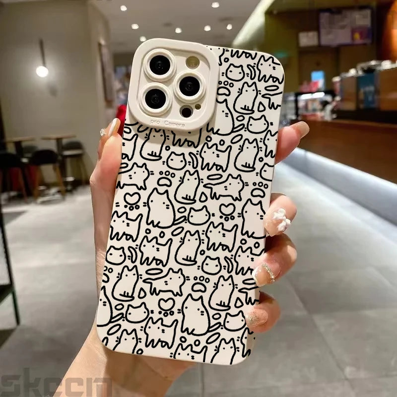 Cute Black Kitten iPhone Case