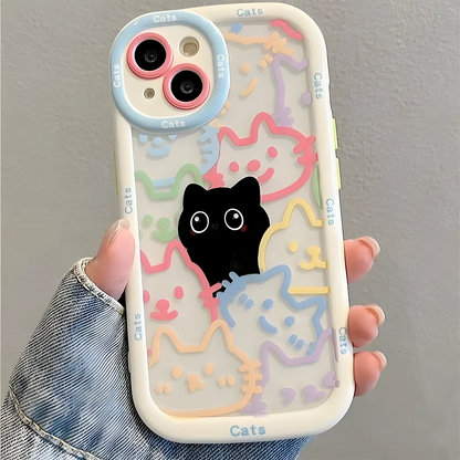 Colorful Cat iPhone Case