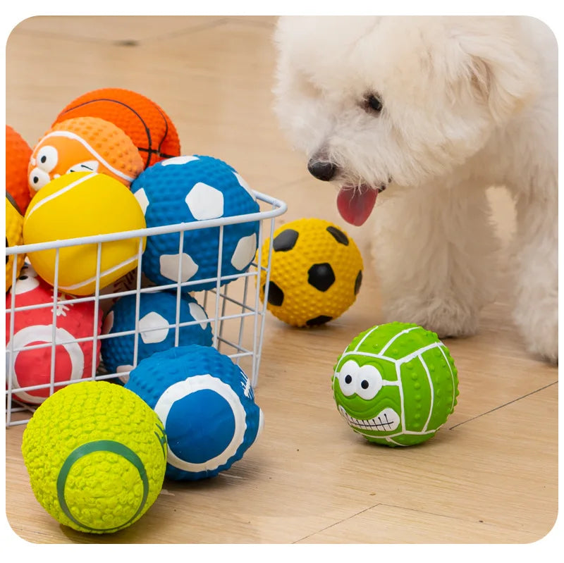 Set di giocattoli interattivi con palline sportive per cani