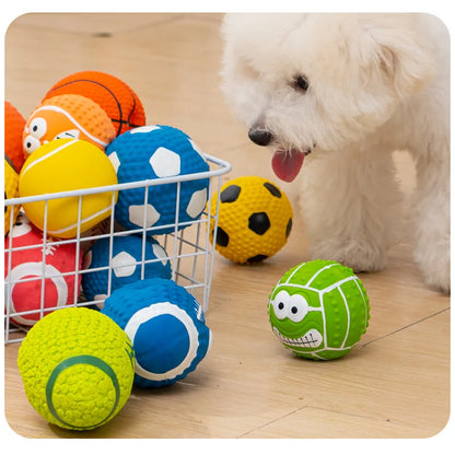 Set di giocattoli interattivi con palline sportive per cani