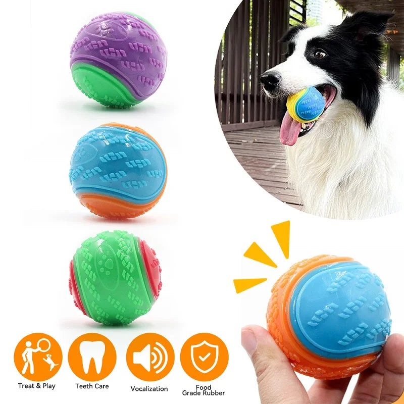 Balle à mâcher interactive pour chien