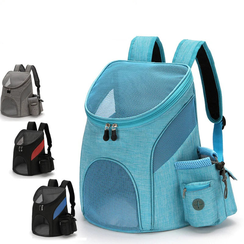 Transporteur pour animaux de compagnie en maille pliable respirant