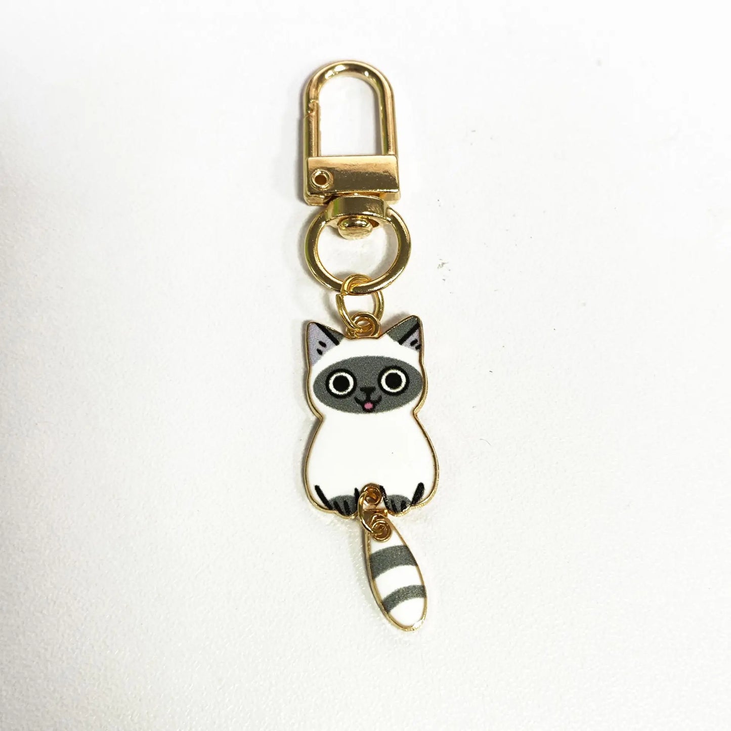 Cat Pendant Cartoon Keyring