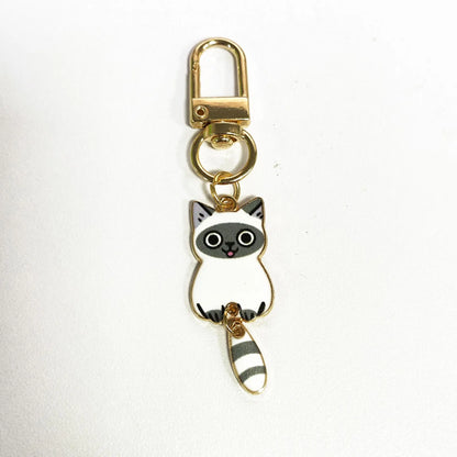 Cat Pendant Cartoon Keyring