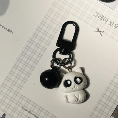 Móc khóa mèo dễ thương Chuông đáng yêu