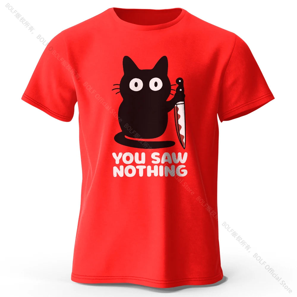 Vous n’avez rien vu chemise de chat