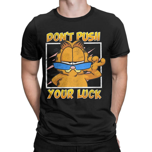 Don't Push Your Luck Garfield Shirt