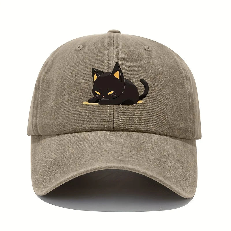 Berretto da gatto nero stile retrò