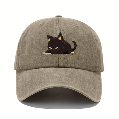Berretto da gatto nero stile retrò