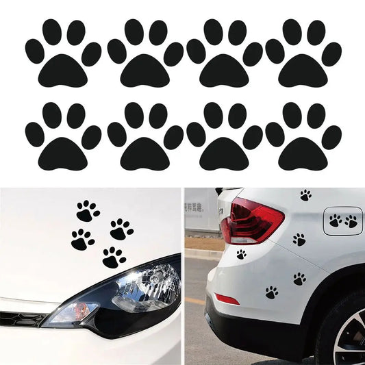 Paw Print Trail Car Decals