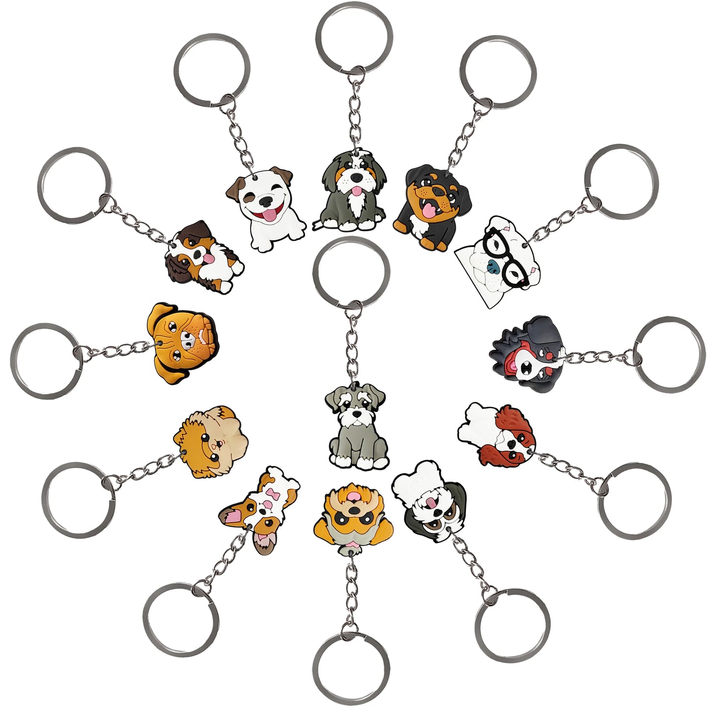Porte-clés chien de dessin animé