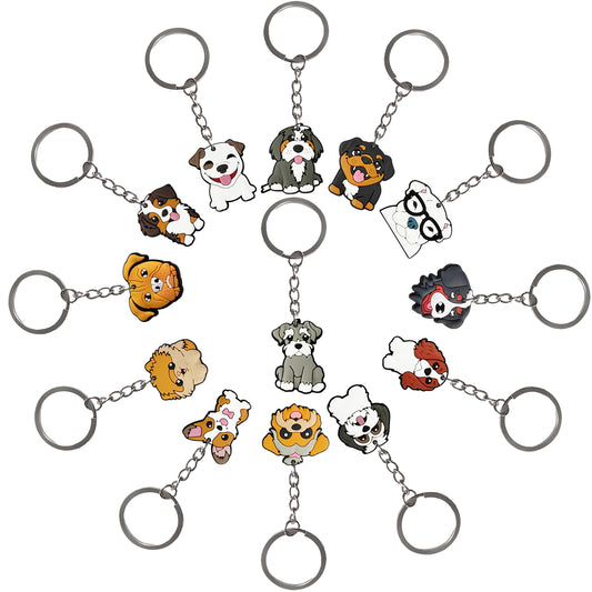 Porte-clés chien de dessin animé