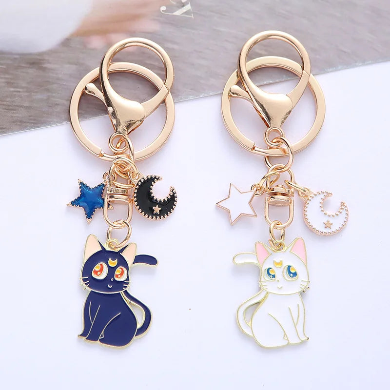 Porte-clés chats mignons de dessin animé