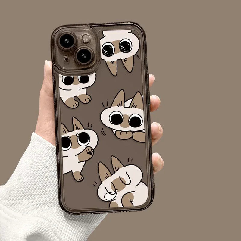 Cartoon Siamese iPhone Case