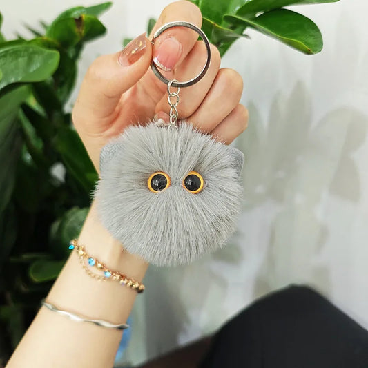Porte-clés Blush Cat Ball Design