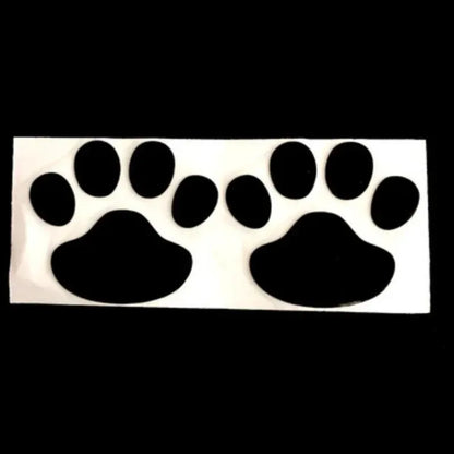 Metallic Paw Print Car Decal