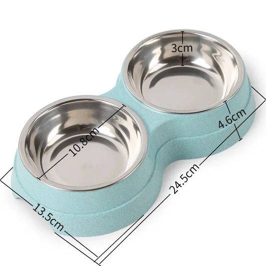 Double Pet Bowls for Food