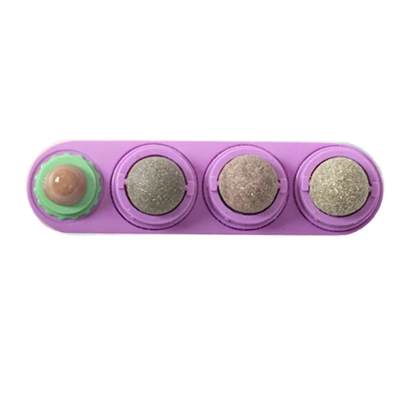 4 in 1 Rotating Catnip Ball Teeth Toy