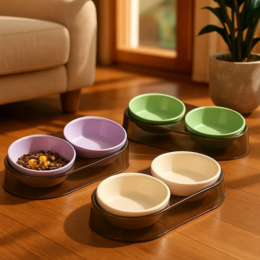 Elevated Dual Bowl Feeder