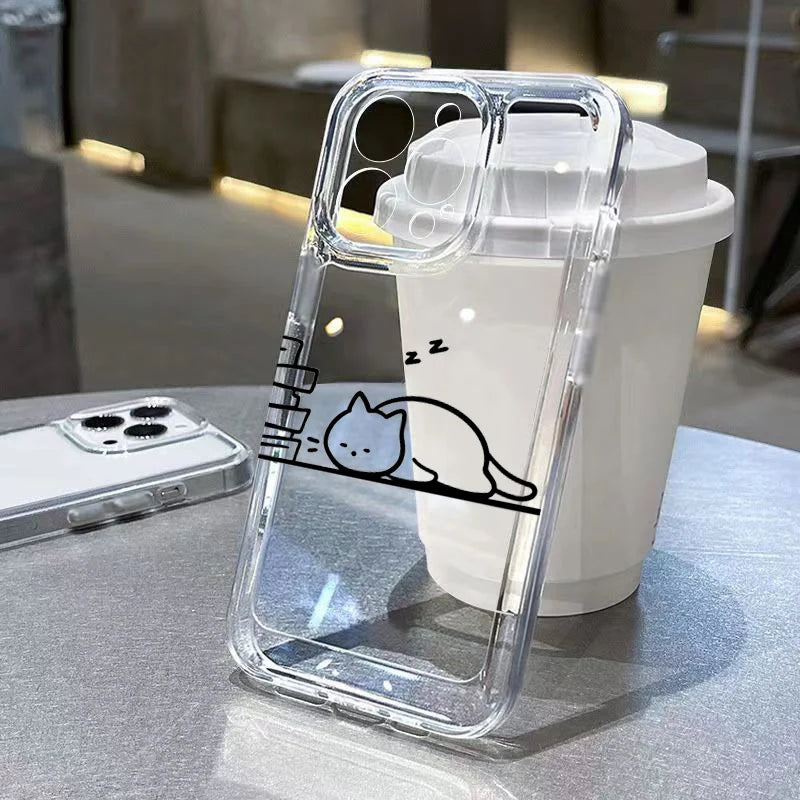 Cat Soft Clear iPhone Case