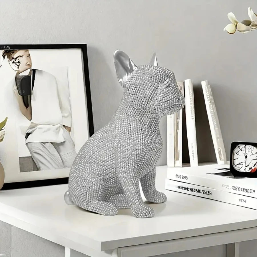 French Bulldog Crystal Sculpture