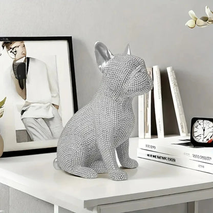 French Bulldog Crystal Sculpture