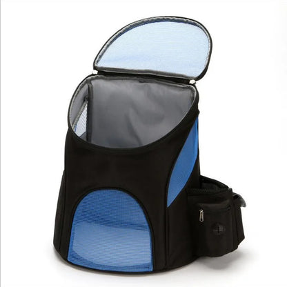 Transporteur pour animaux de compagnie en maille pliable respirant
