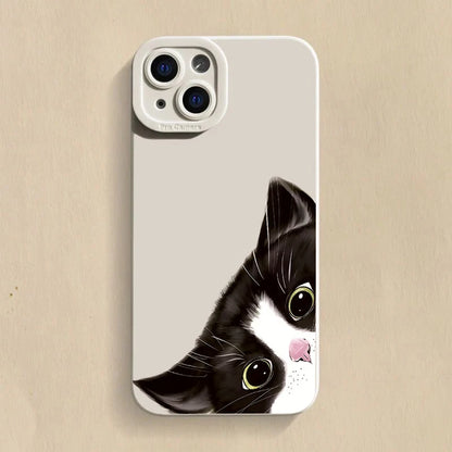 Black Cat Silicone iPhone Case
