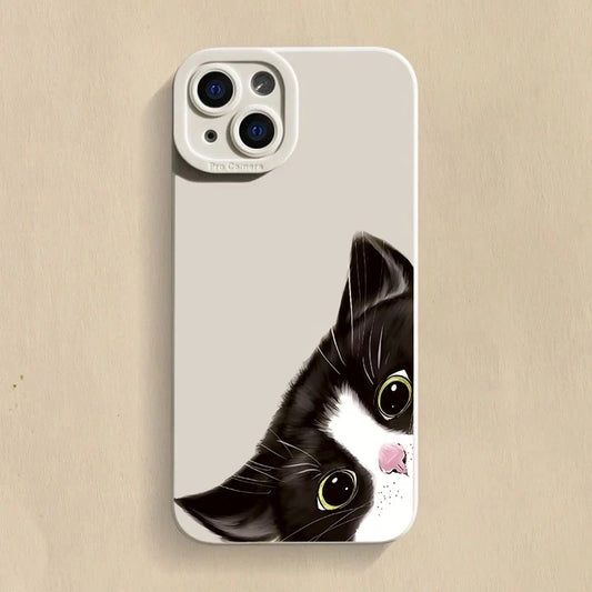 Black Cat Silicone iPhone Case