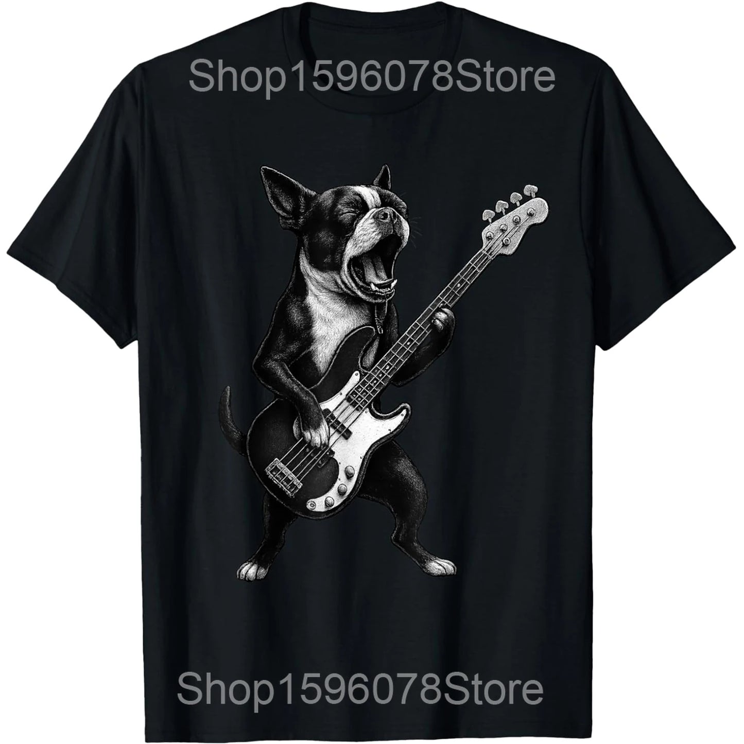 Boston Terrier Drinking Iced Coffee Shirt