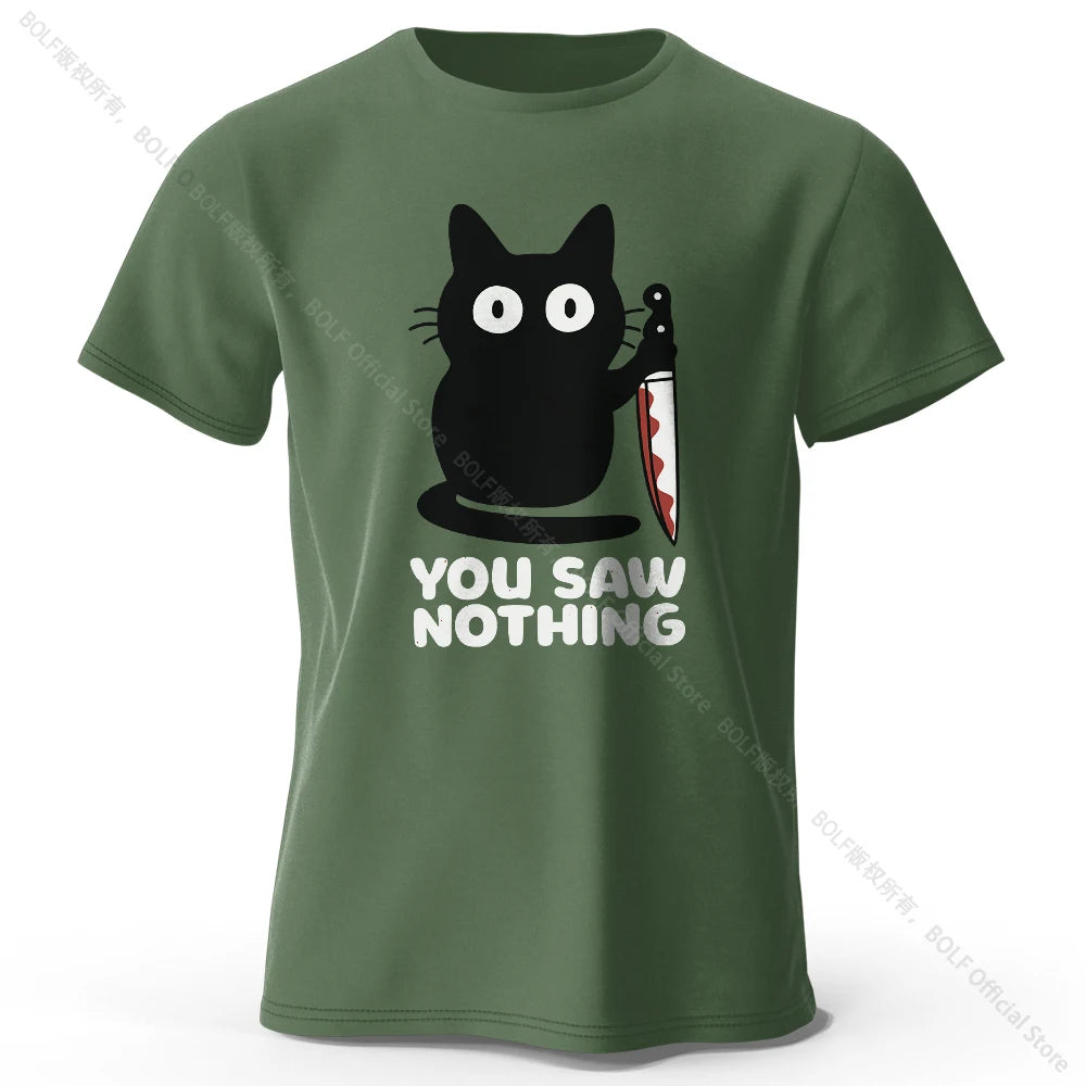 Vous n’avez rien vu chemise de chat