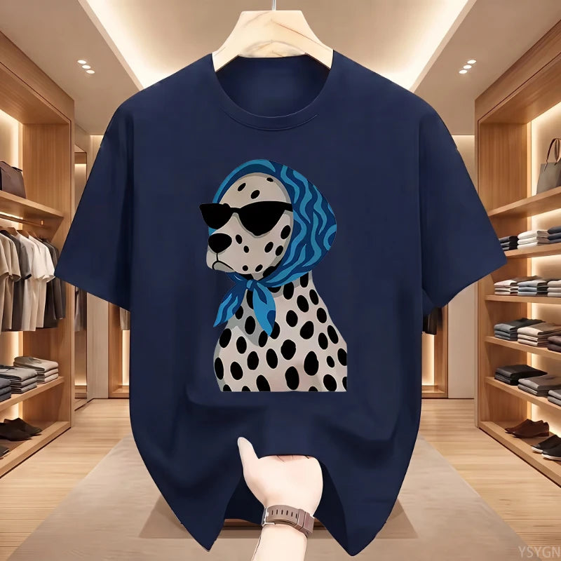 Summer Retro Dalmatian Print T-Shirt