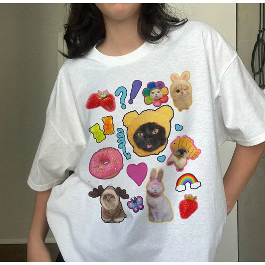 Cat 90s Meme T-Shirt