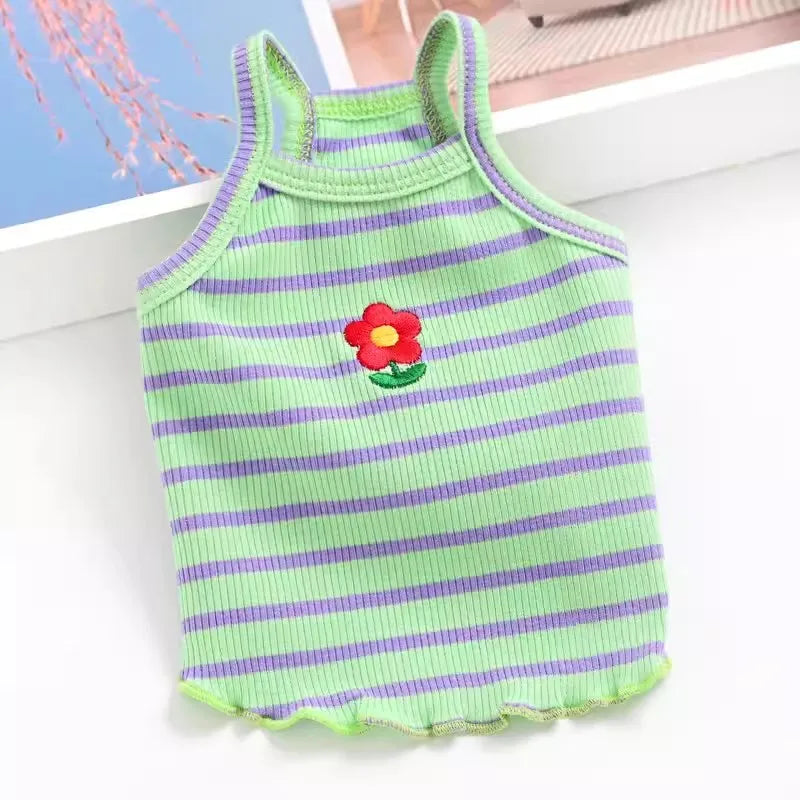 Fashion Dog Vest Suspender Shirt