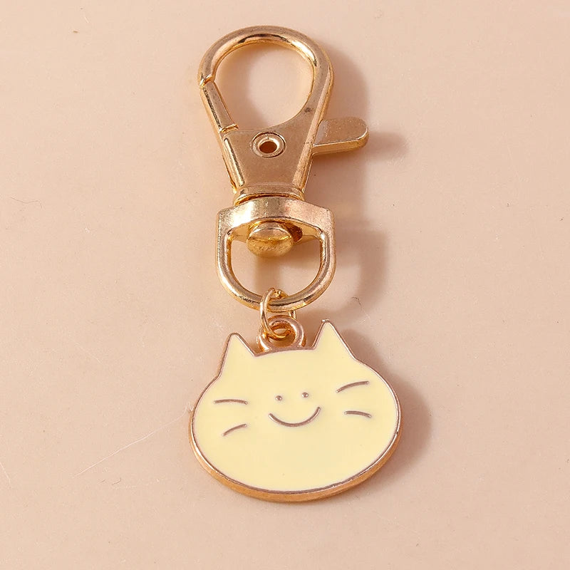 Cute Cartoon Cat Keychain