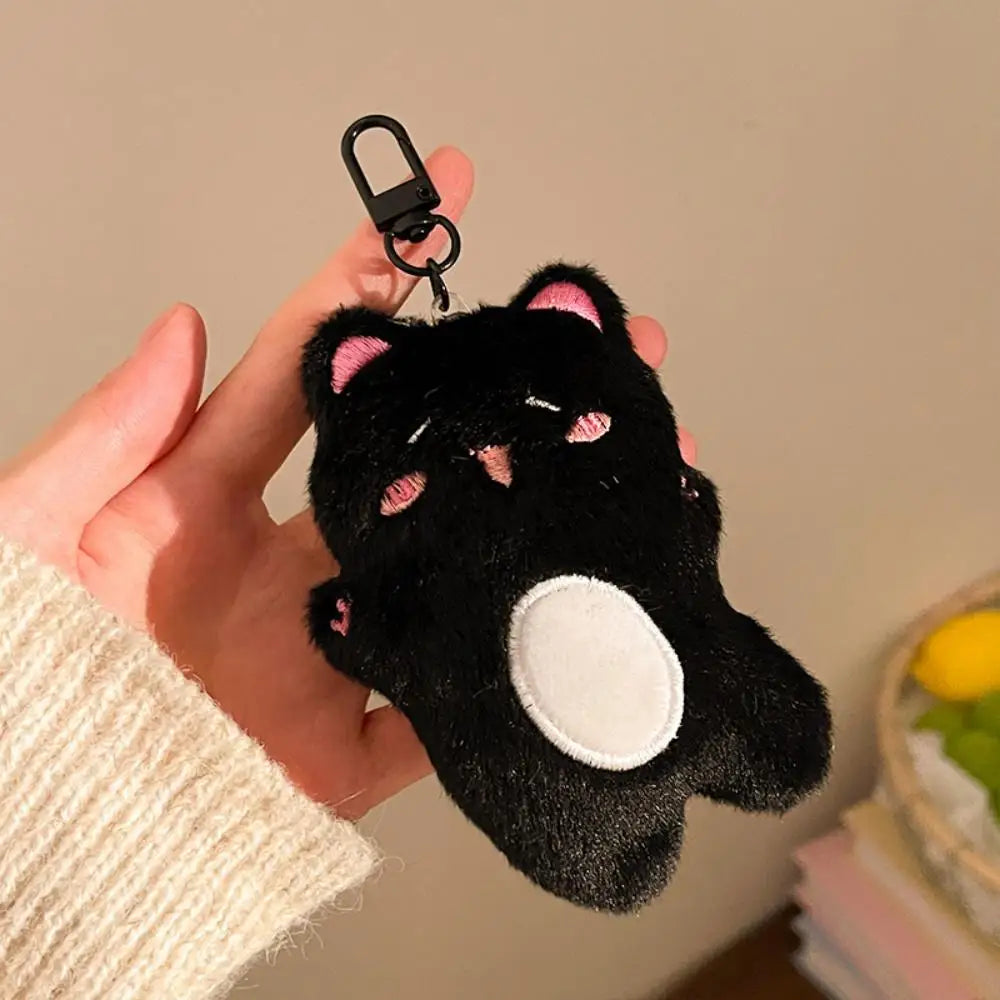 Mignon mini pendentif chat noir