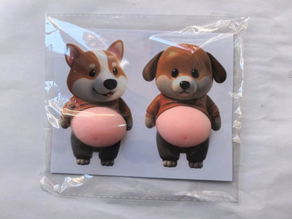 Imán lindo del refrigerador del perro