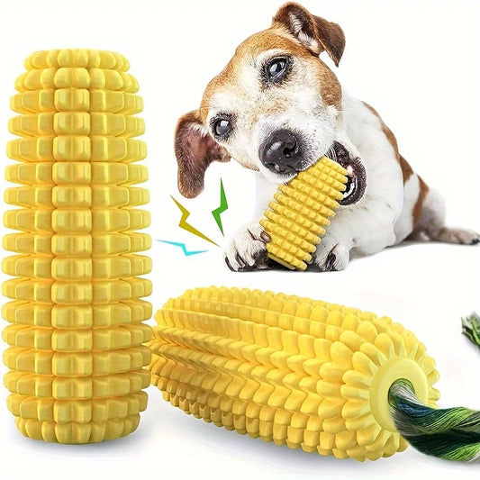 Corn Cob Squeaky Dog Chew Toy